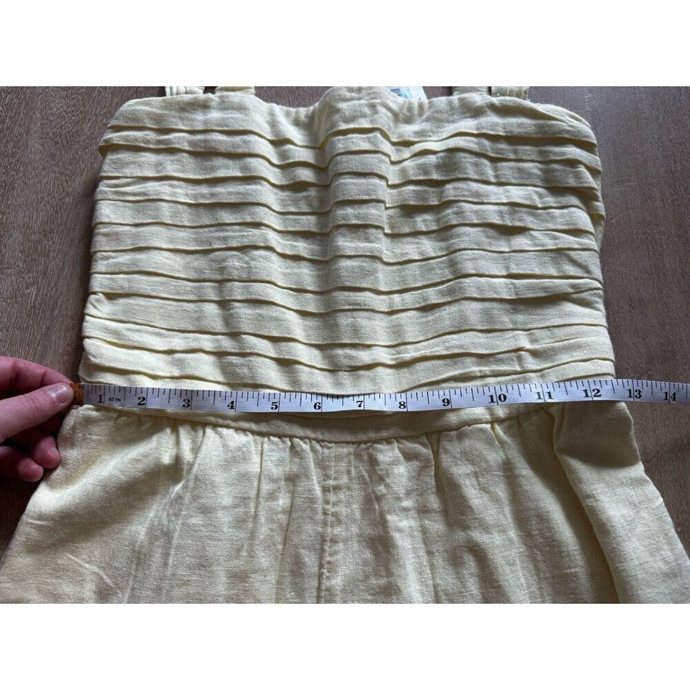Abercrombie NWT Emerson Off The Shoulder Butter Yellow Romper Small - Picture 5 of 7